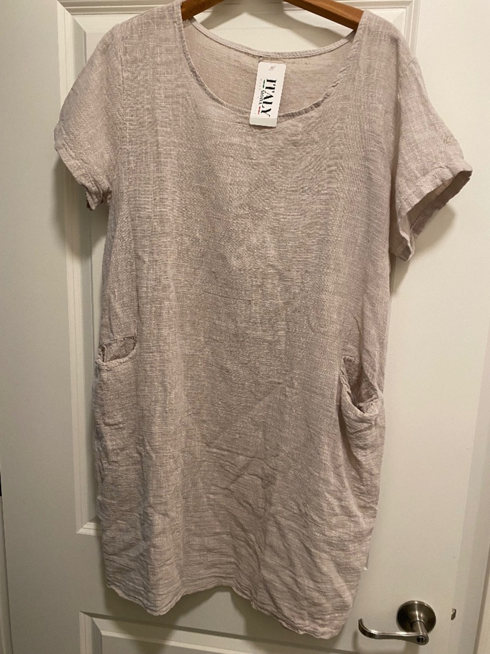 Linen/cotton dress or swimsuit cover-up
